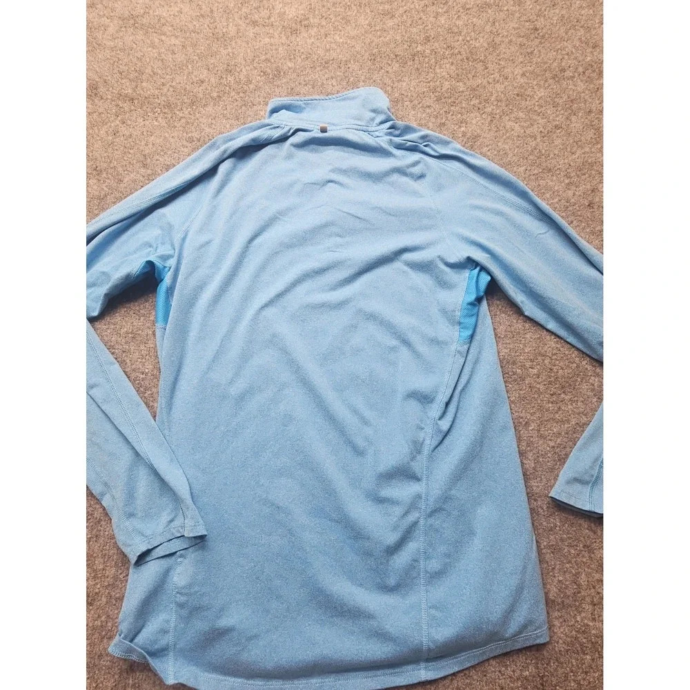 Nike Dri-FIT Running Pullover Womens Small Blue 1/4 Zip Shirt